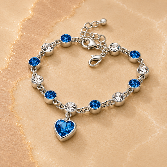 Heart Charm Bracelet | Amelia Bellrose Jewellery