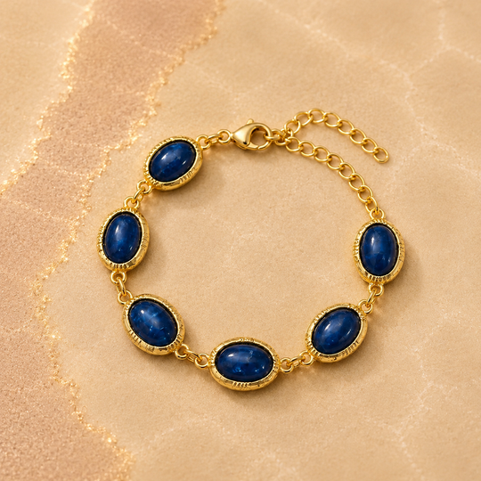 Bezel Link Bracelet | Amelia Bellrose Jewellery