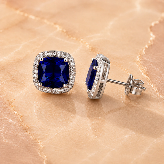 Halo Stud Earrings | Amelia Bellrose Jewellery