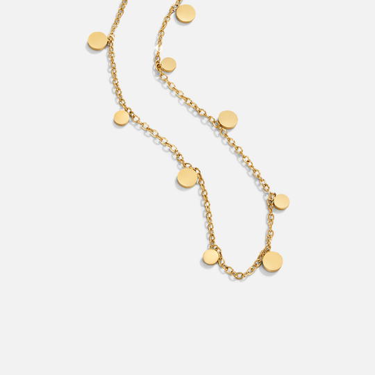 Disc Chain Gold Necklace | Amelia Bellrose Jewellery