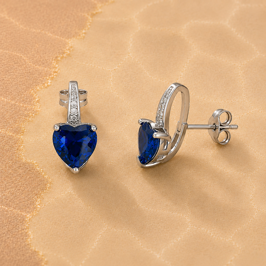 Heart Hoop Earrings | Amelia Bellrose Jewellery