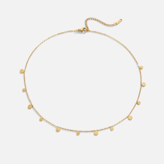 Disc Chain Gold Necklace | Amelia Bellrose Jewellery