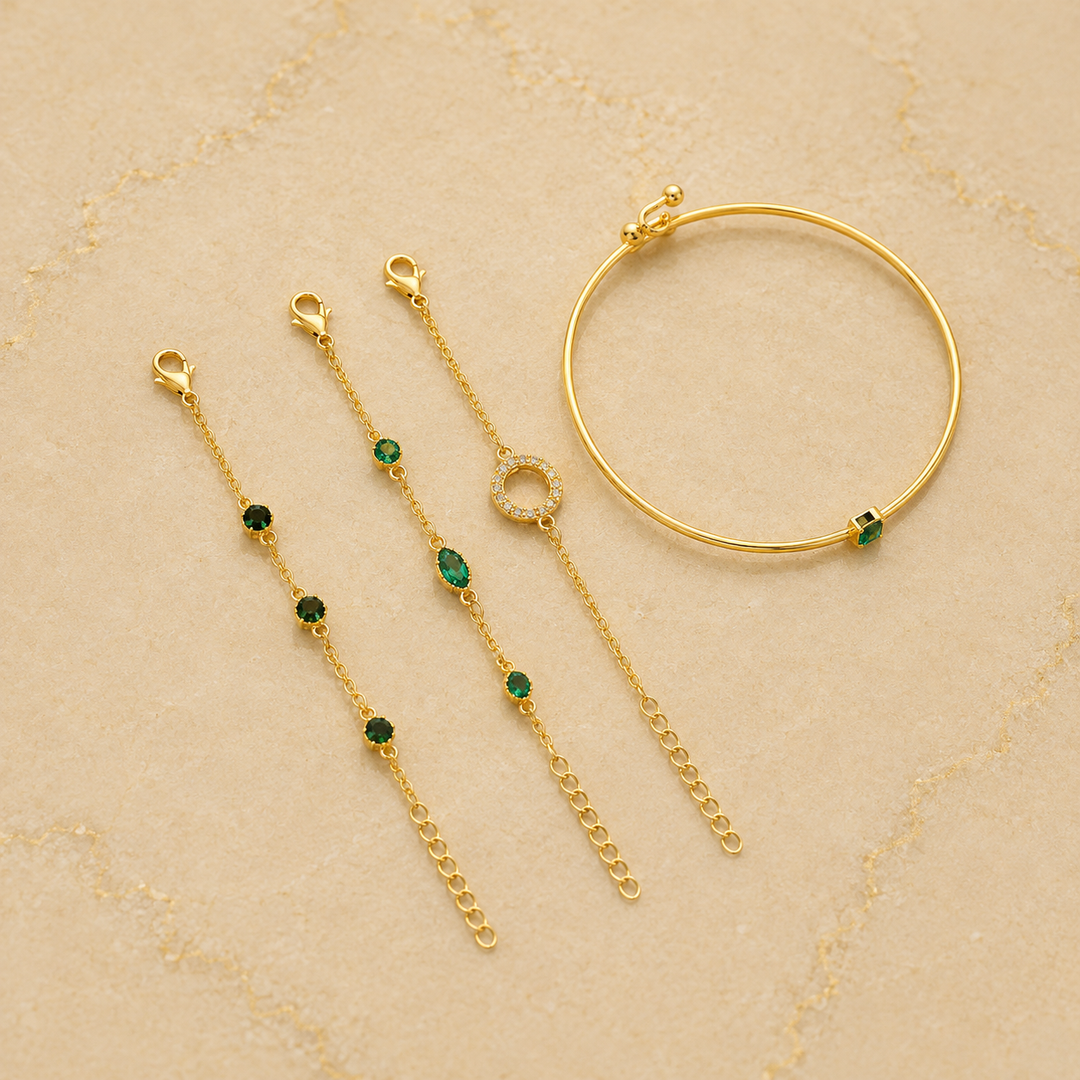 Multi-Layer Gold Bracelet Set | Amelia Bellrose Jewellery