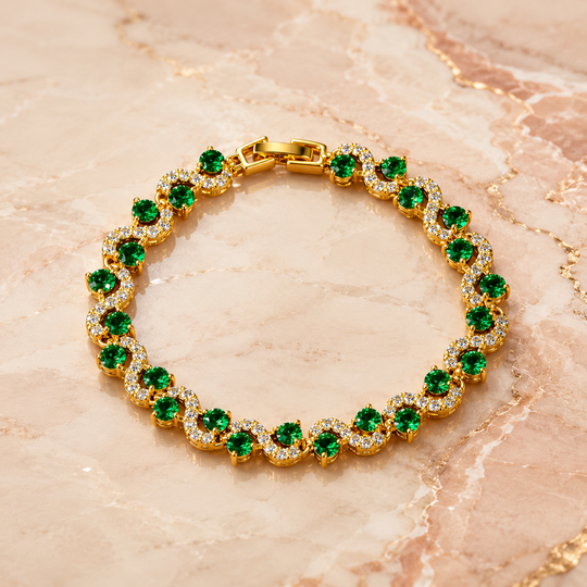 Wave Link Gold Bracelet | Amelia Bellrose Jewellery