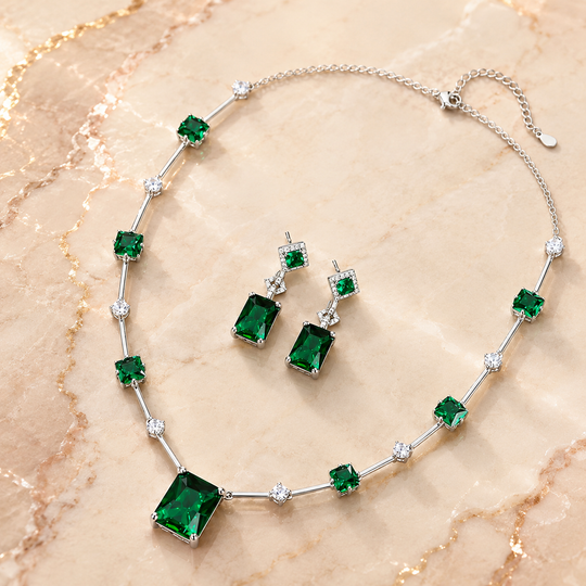 Drop Necklace & Earring Set | Amelia Bellrose Jewellery