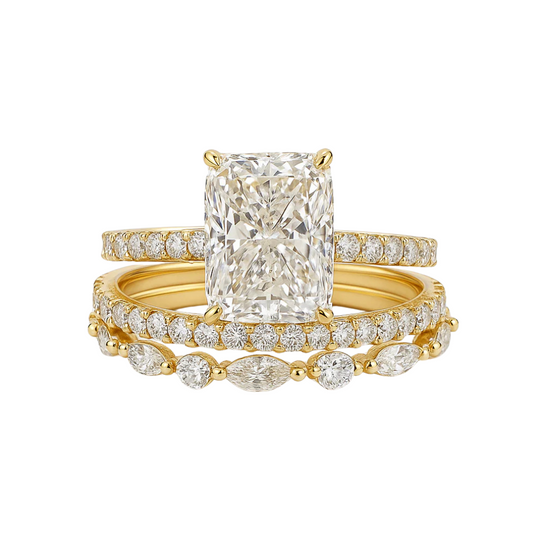 Jaily 3PC Wedding Ring Set
