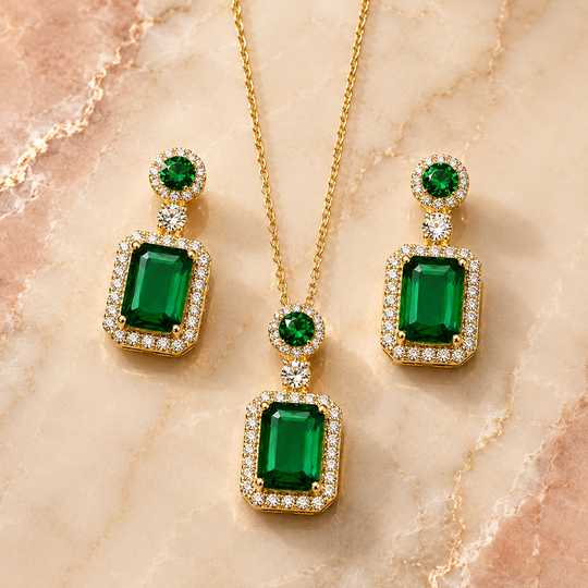 Halo Jewellery Set | Amelia Bellrose Jewellery