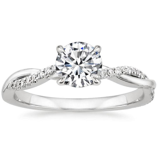 Solitaire Crystal Twist Ring | Amelia Bellrose Jewellery