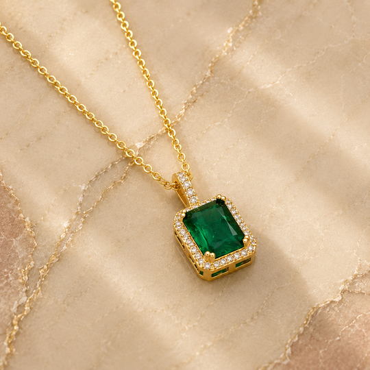 Halo Pendant Necklace | Amelia Bellrose Jewellery