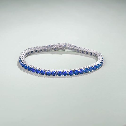 Blue Stone Tennis Bracelet | Amelia Bellrose Jewellery