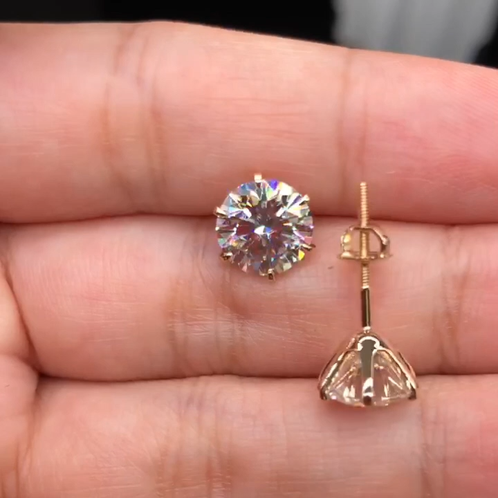 Solitaire Crystal Stud Earrings | Amelia Bellrose Jewellery