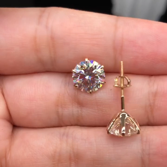 Solitaire Crystal Stud Earrings | Amelia Bellrose Jewellery