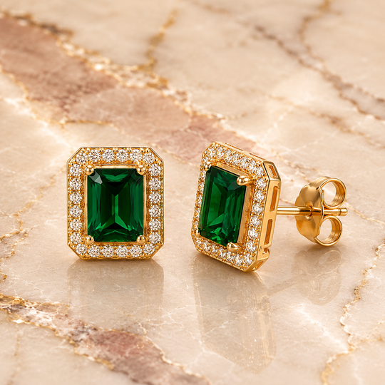 Halo Stud Earrings | Amelia Bellrose Jewellery