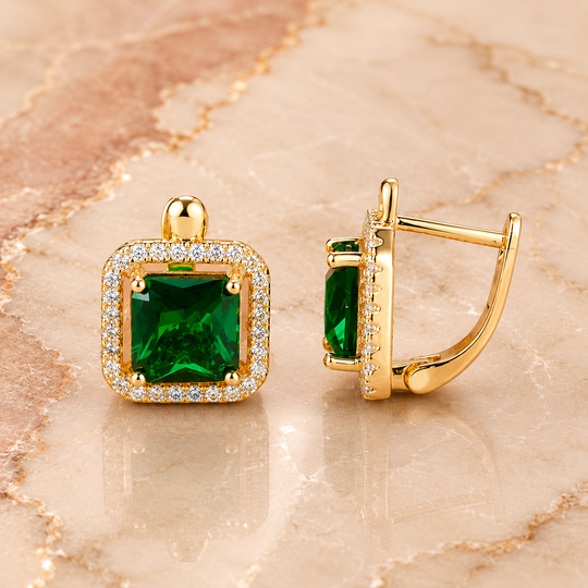 Halo Drop Earrings | Amelia Bellrose Jewellery