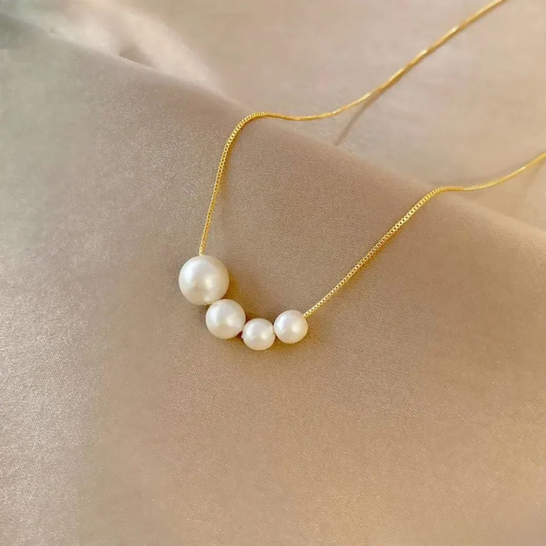 Pearl Cluster Pendant Necklace | Amelia Bellrose Jewellery