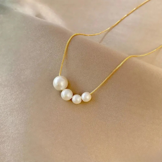 Pearl Cluster Pendant Necklace | Amelia Bellrose Jewellery