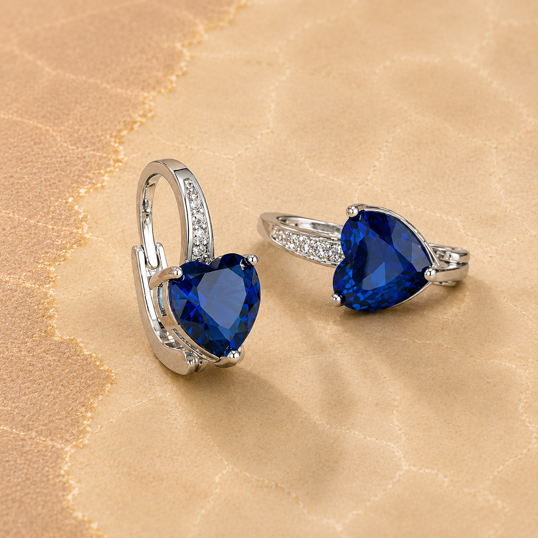 Heart Hoop Earrings | Amelia Bellrose Jewellery