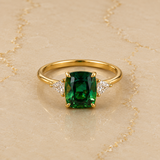 Solitaire Gold Ring | Amelia Bellrose Jewellery