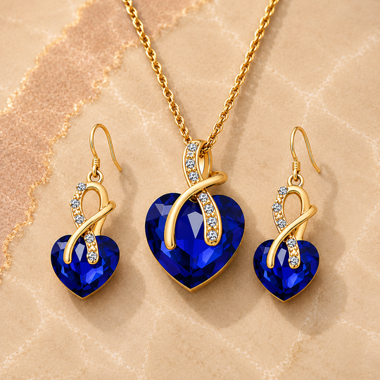 Heart Twist Jewellery Set | Amelia Bellrose Jewellery