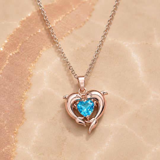 Dolphin Heart Necklace | Amelia Bellrose Jewellery