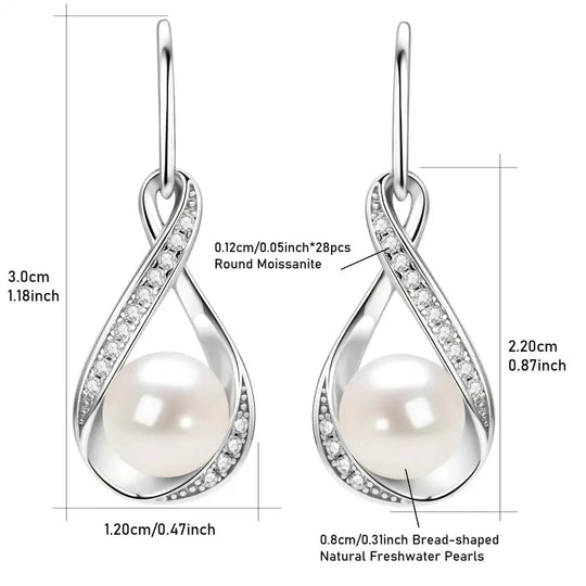 Gold Pearl Earrings