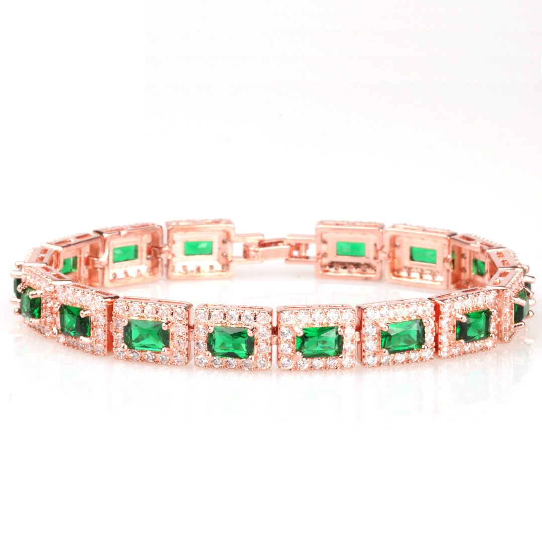 Halo Rose Gold Bracelet | Amelia Bellrose Jewellery