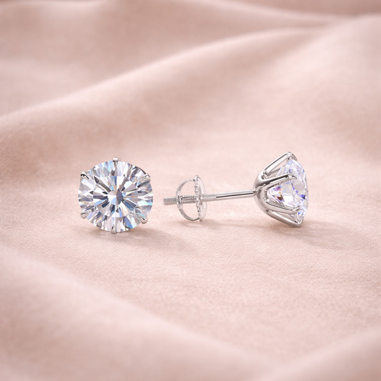 Solitaire Crystal Stud Earrings | Amelia Bellrose Jewellery