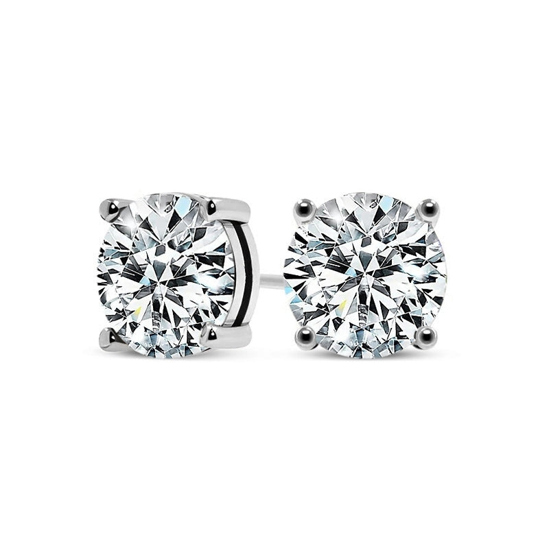 Solitaire Crystal Stud Earrings | Amelia Bellrose Jewellery