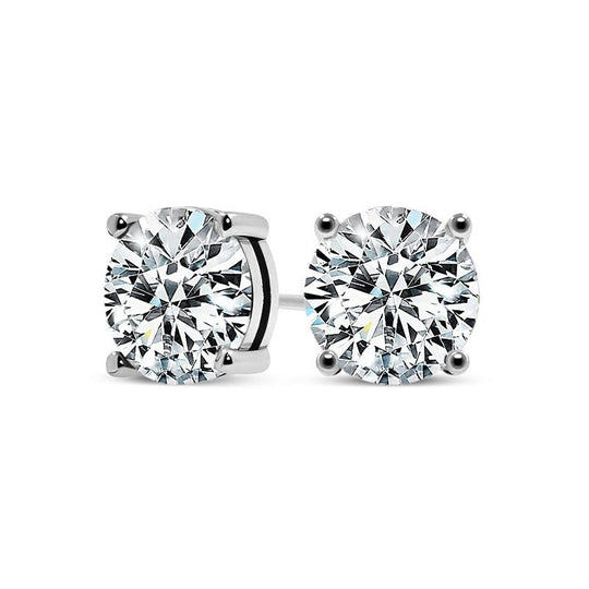 Solitaire Crystal Stud Earrings | Amelia Bellrose Jewellery
