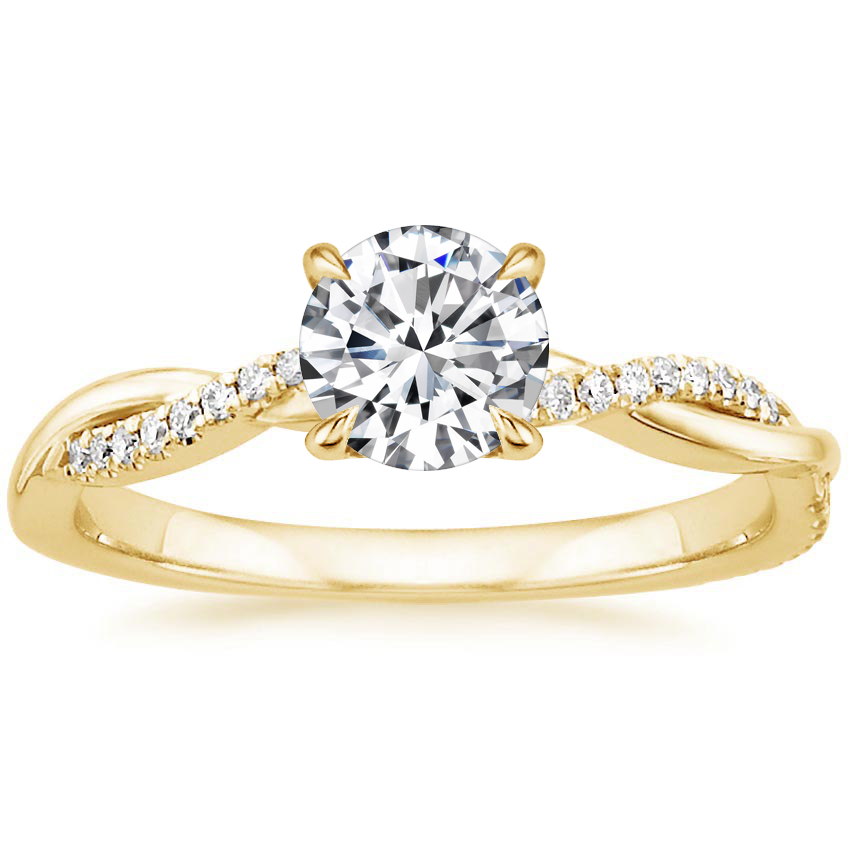 Solitaire Crystal Twist Ring | Amelia Bellrose Jewellery