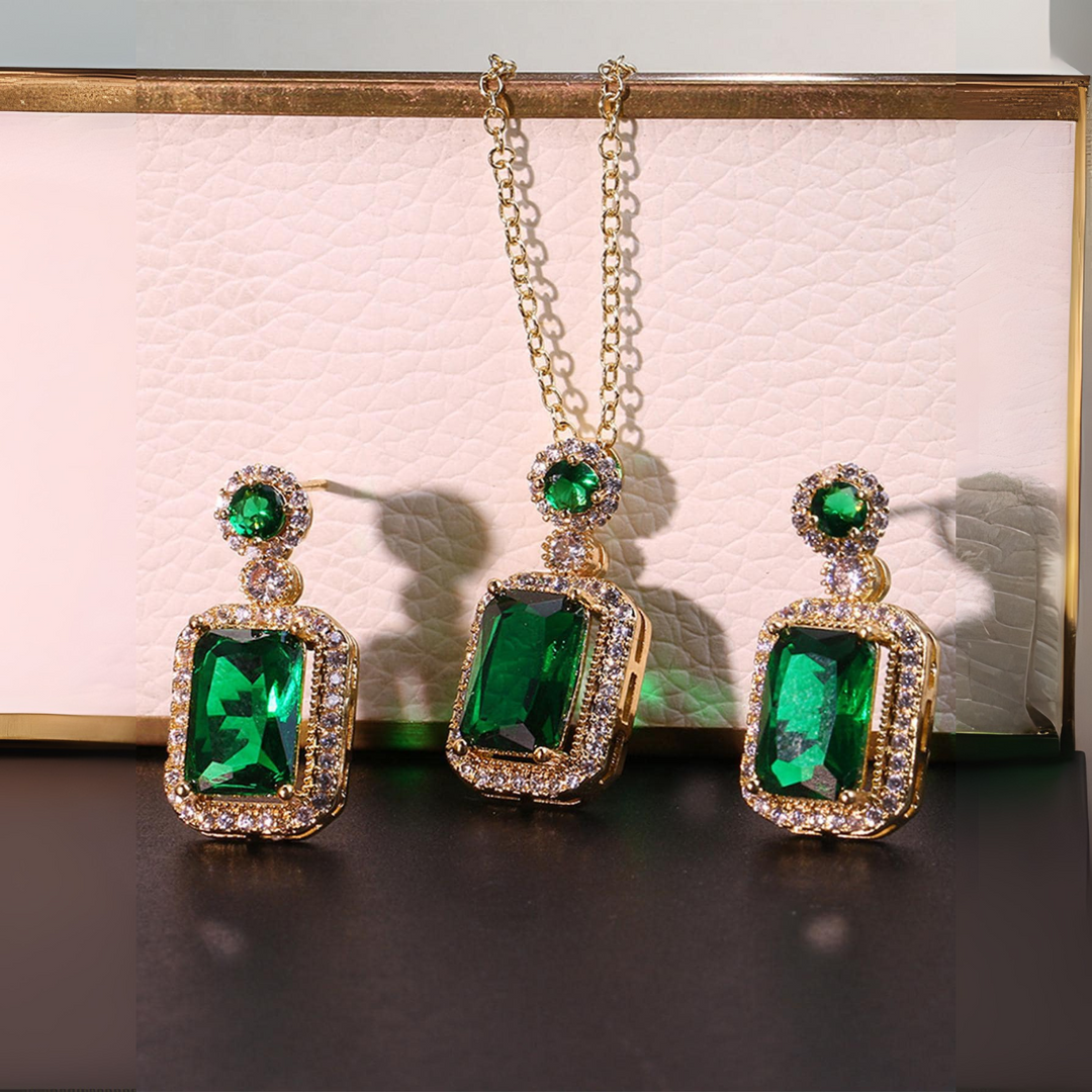 Halo Jewellery Set | Amelia Bellrose Jewellery