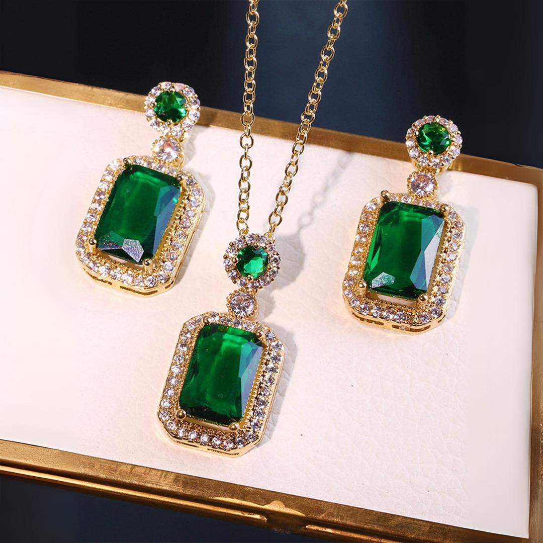 Halo Jewellery Set | Amelia Bellrose Jewellery