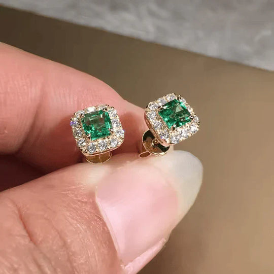 Halo Stud Earrings | Amelia Bellrose Jewellery