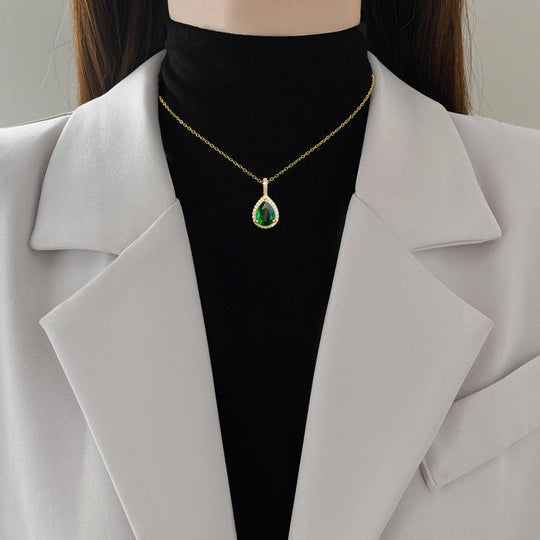 Teardrop Crystal Halo Jewellery Set | Amelia Bellrose Jewellery