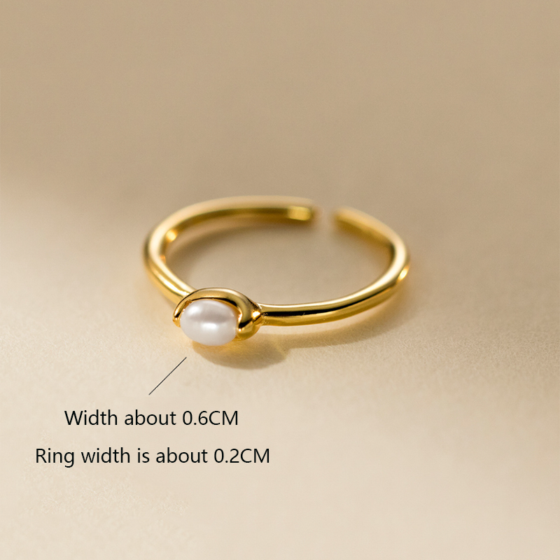 Pearl Wrap Open Ring Gold | Amelia Bellrose Jewellery
