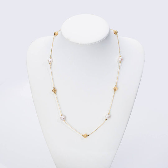 Minimal Pearl Slider Bracelet Gold | Amelia Bellrose Jewellery