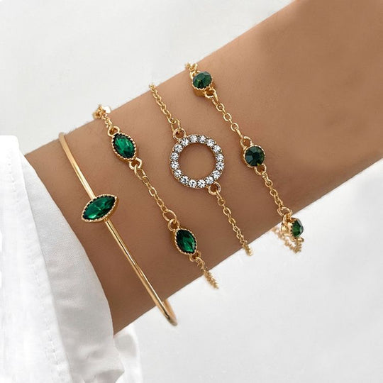 Multi-Layer Gold Bracelet Set | Amelia Bellrose Jewellery