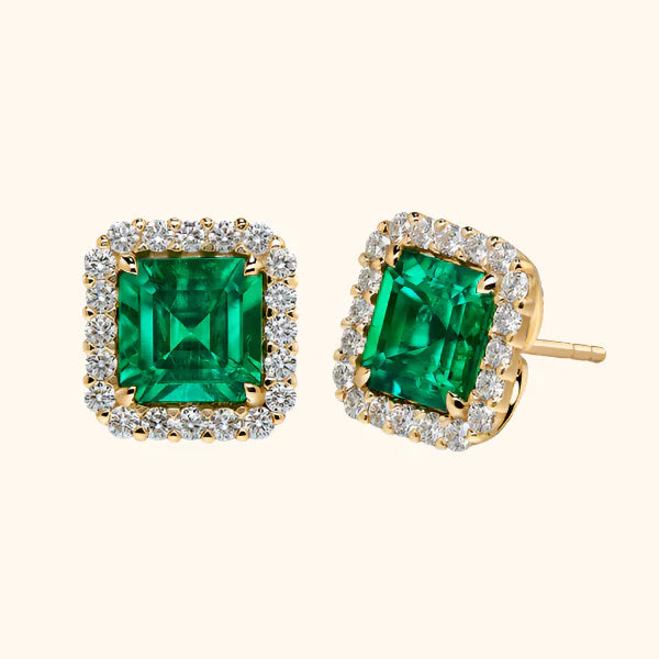 Halo Stud Earrings | Amelia Bellrose Jewellery