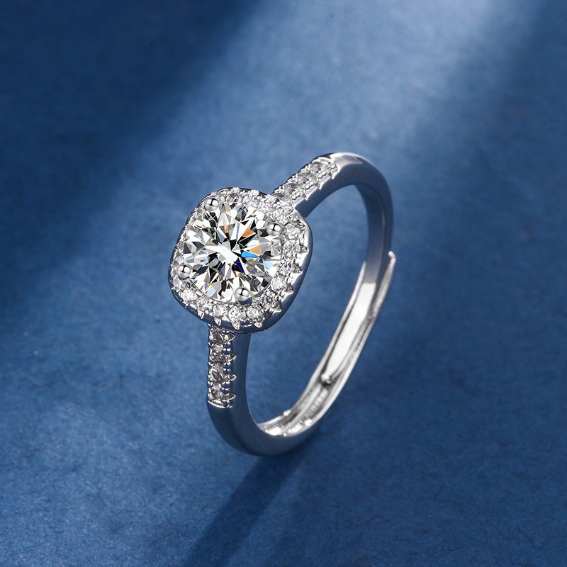 White Gold Aria Square Radiant Set