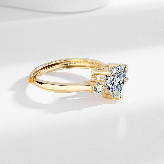 Gold Oval Cut Ring