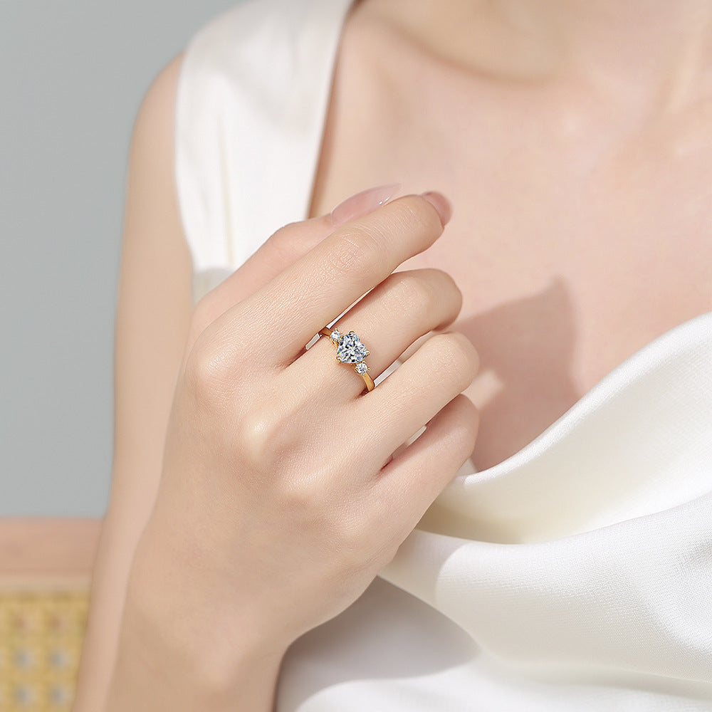 Gold Oval Cut Ring