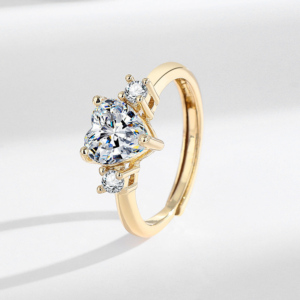 Gold Oval Cut Ring