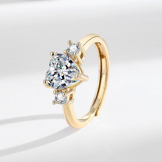 Gold Oval Cut Ring