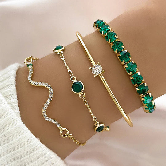 Crystal Multi-Style Bracelet Set | Amelia Bellrose Jewellery