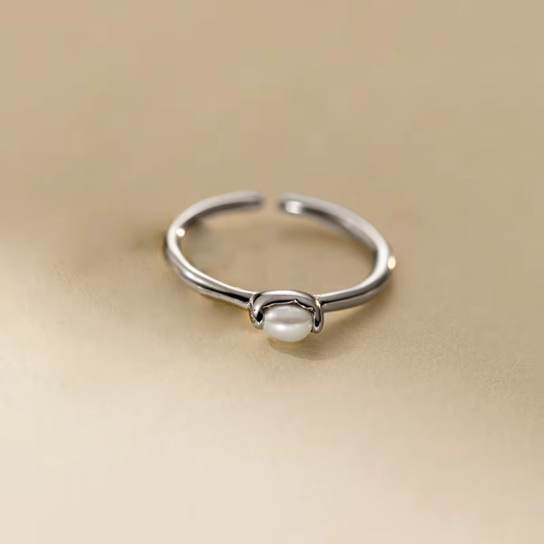 Pearl Wrap Open Ring Gold | Amelia Bellrose Jewellery