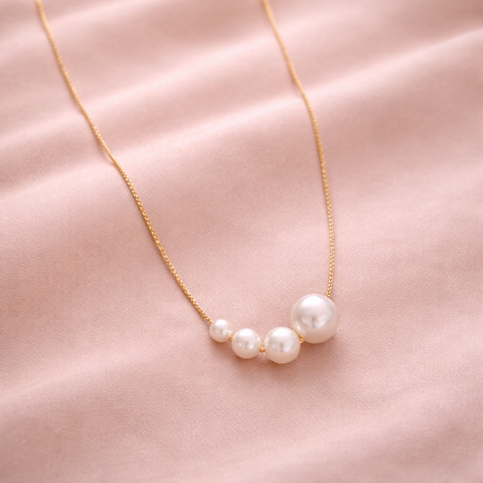 Pearl Cluster Pendant Necklace | Amelia Bellrose Jewellery