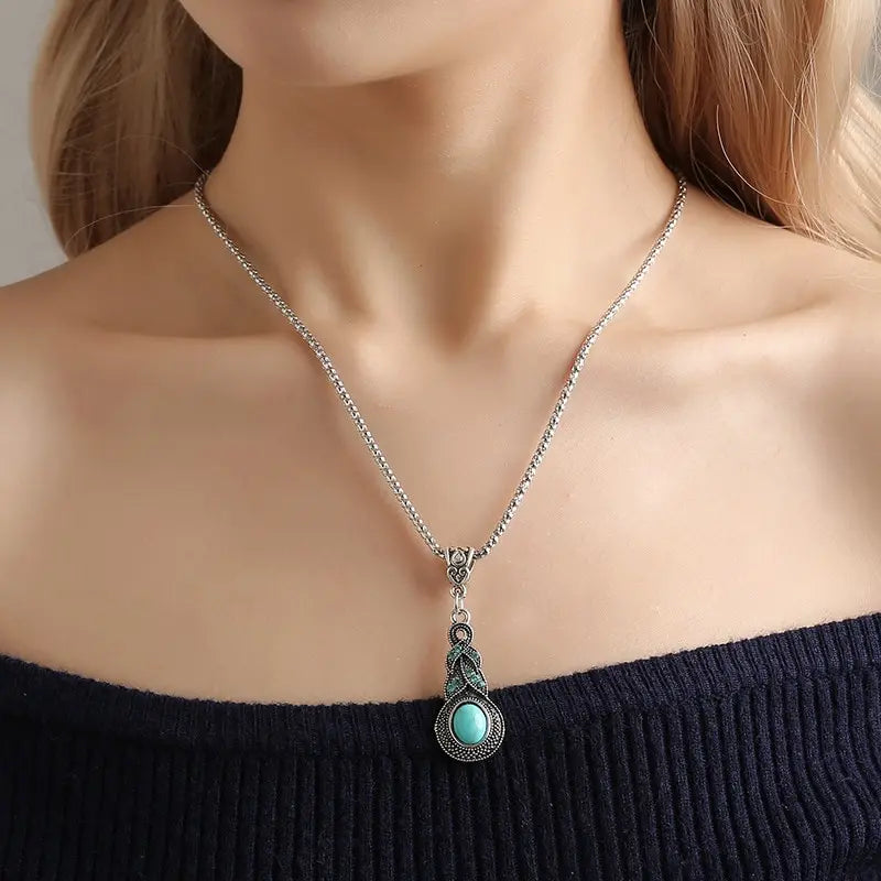 Turquoise Vintage Filigree Jewellery Set | Amelia Bellrose Jewellery