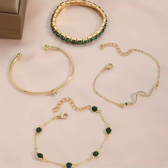 Crystal Multi-Style Bracelet Set | Amelia Bellrose Jewellery