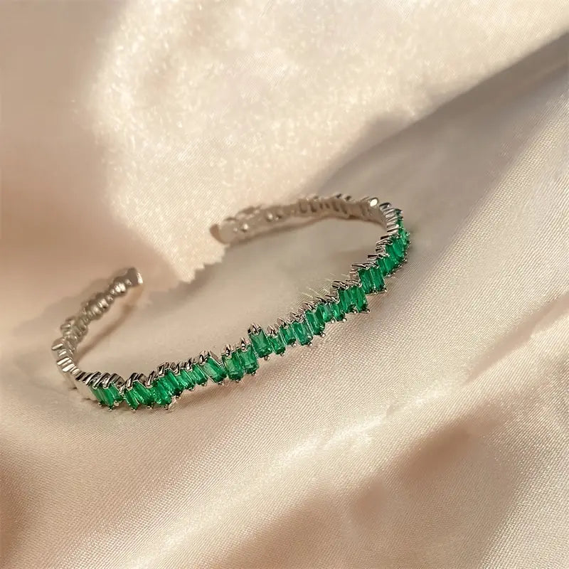 Crystal Silver Bracelet | Amelia Bellrose Jewellery