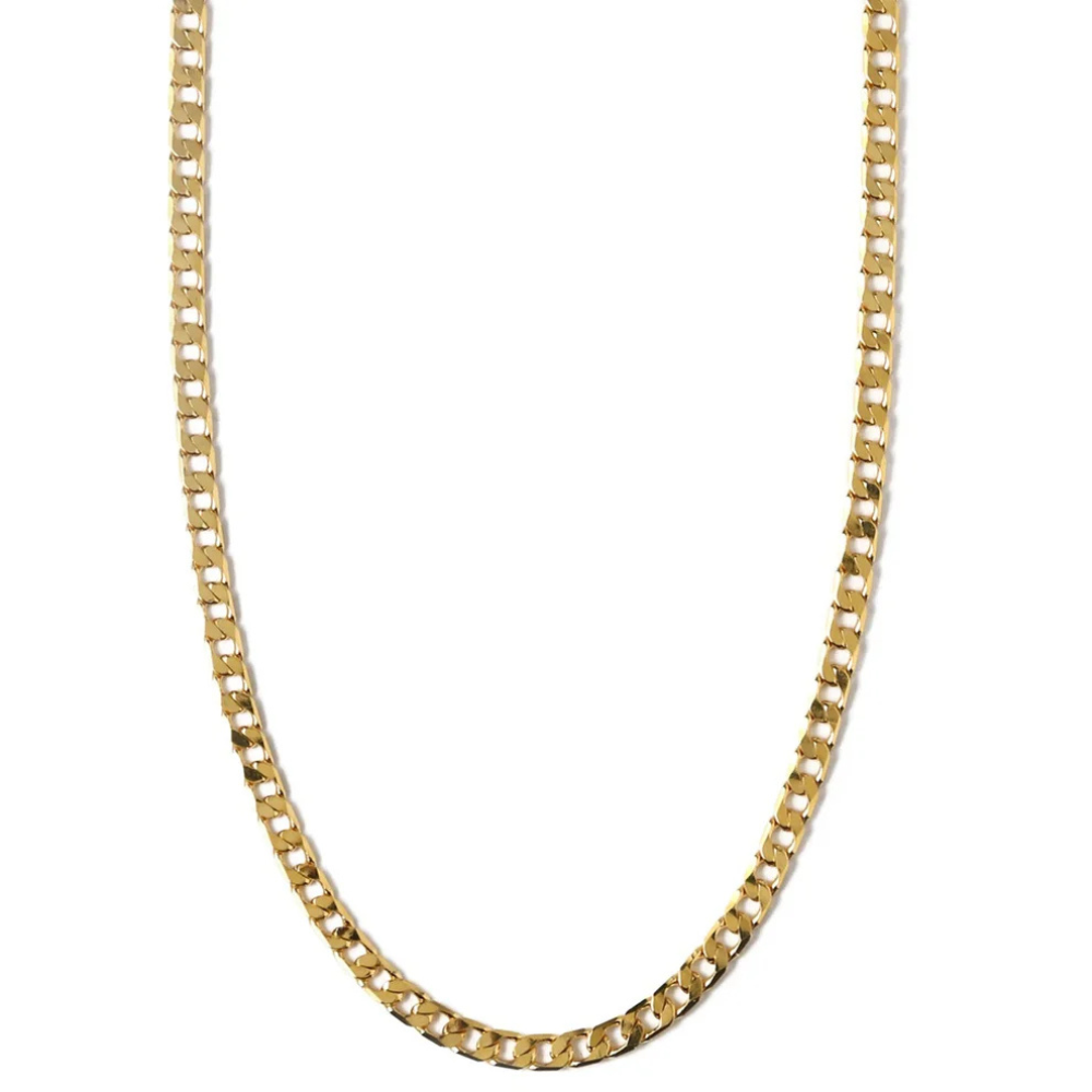 Flat Link Curb Chain Necklace